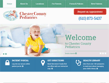 Tablet Screenshot of chestercountypediatrics.com